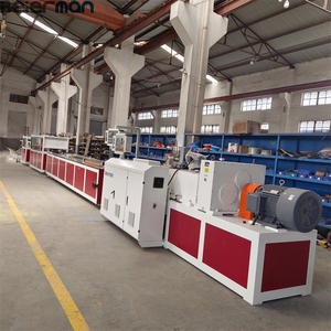 Protection de l'environnement Matériaux de construction <span class=keywords><strong>PVC</strong></span> PLUIE GOUTTER/TRUNKING MAKING LINE Wpc Profile Extrudeuse Making Machine - Product Image 2