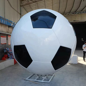Venta al por mayor al aire libre ornamento resina artesanía <span class=keywords><strong>fútbol</strong></span> estatua fibra de vidrio bola gigante escultura para la venta - Product Image 1