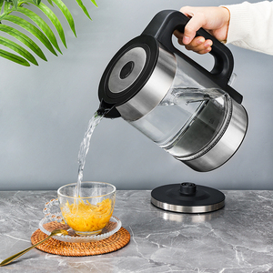 Bouilloire électrique en verre 2L, base rotative à 360 degrés, sans fil, arrêt automatique, fonction maintien au chaud, double fonction bouilloire, sûre et durable - Product Image 2