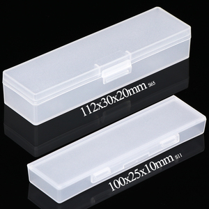 SUNSHING Wholesale <b>Plastic</b> Syringe Case <b>Container</b> Long Rectangular Cosmetics Storage Box <b>Clear</b> Stationery Pencil Organizer - Product Image 2