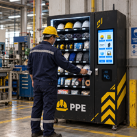 Distributeur automatique de matériel de protection individuelle Winnsen pour les travailleurs d'usine, casque de sécurité, gants, vêtements de travail, casier de distribution, accès par badge RFID, service en libre-service