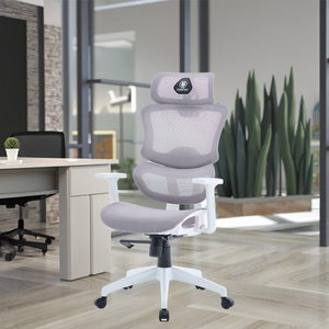 Chaise de bureau pivotante réglable et pivotante, chaise de bureau ergonomique à dossier haut, en maille élégante - Product Image 2