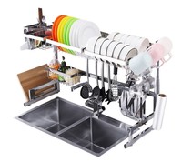 Bol de rangement en métal en acier inoxydable, ustensile de cuisine, plaque murale, support de plateau, égouttoir à vaisselle, support de séchage