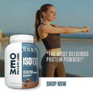 Suplemento Deportivo para Adultos OEM, Proteína de Suero de Leche 100% <span class=keywords><strong>ISO</strong></span>, 25 g de Proteína de Suero de Leche Aislada Hidrolizada con Creatina - Product Image 4