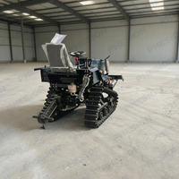 Tractor de orugas de goma fácil de operar con cultivador rotatorio de cambio rápido para agricultura en tierras secas y húmedas