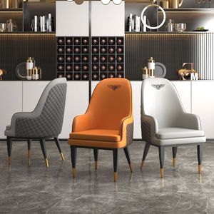 Sedia da Pranzo Multifunzionale in Metallo di Alta Gamma per Uso Domestico <span class=keywords><strong>e</strong></span> Commerciale (Hotel, Ristorante, Ufficio) - Imbottitura Morbida - Product Image 3