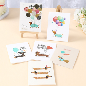 Biglietti d'Auguri di <span class=keywords><strong>Compleanno</strong></span> con Simpatici Bassotti, Confezione da 12, Biglietti Cartoon per Bambini, Amici e Famiglia - Product Image 6