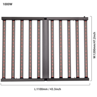 Samsung Chips Taiyi 1000W 800W 640W 1200W Conception d'éclairage libre Araignée Pliable LED Élèvent la Lumière pour l'usine de porte