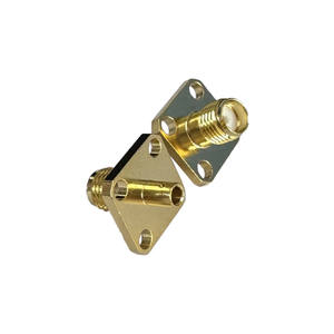 Conector Coaxial SMA-KFB2 de Alto Rendimiento, Conector Hembra SMA de Cobre Chapado en Oro con Brida para Cable RG405 - Product Image 4