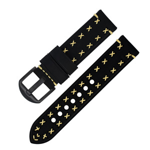 LAIHE di lusso in vera pelle cinturino 20mm 22mm 24mm 26mm metallo fibbia disegno cavallo pazzo - Product Image 3