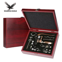 Livraison Rapide – Coffret Outils à Vin Moderne en Alliage (Boîte Carrée/Rectangulaire) – Logo Personnalisé Gravé au Laser – Cadeau Promotionnel Personnalisé – Ouvre-Bouteille
