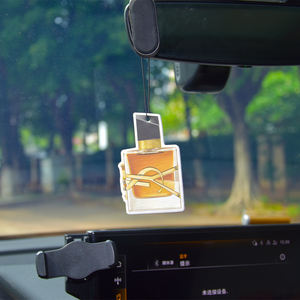 Désodorisant de Haute Qualité en Papier Coton pour Voiture, Forme Personnalisée, Motif Imprimé, Nouveau Parfum pour Aromathérapie Automobile - Product Image 2