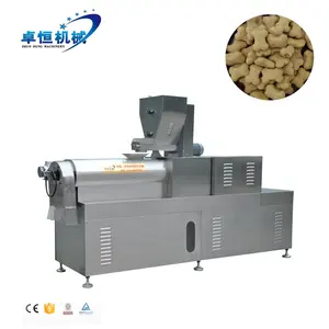 twin screw extruder dry animal fish pet food snack pellet manufacturing plant extruding machine for pet food