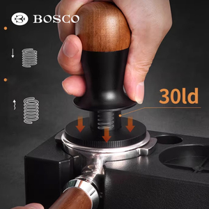 BOSCO - Juego de Herramientas Portátiles de Acero Inoxidable y Aluminio para Barista, 30 lb, Diseño de Madera, Ecológico y de Lujo, Modelo BC-6048 - Product Image 1