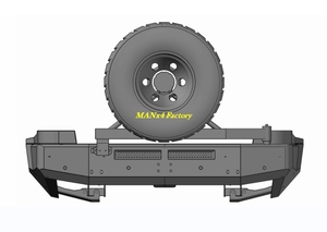 Parachoques trasero de acero todoterreno MANx4 para <span class=keywords><strong>Range</strong></span> <span class=keywords><strong>Rover</strong></span> Sport 2nd Gen <span class=keywords><strong>L320</strong></span> - Product Image 3