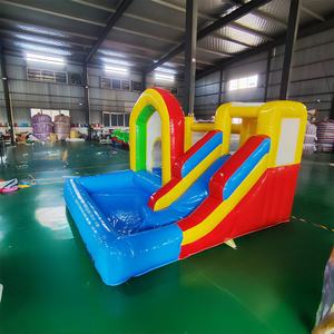 Carrera <span class=keywords><strong>de</strong></span> obstáculos inflable al aire libre <span class=keywords><strong>de</strong></span> PVC <span class=keywords><strong>de</strong></span> grado comercial con trampolín <span class=keywords><strong>de</strong></span> tobogán <span class=keywords><strong>de</strong></span> agua y Castillo colorido <span class=keywords><strong>de</strong></span> piscina adjunto - Product Image 4