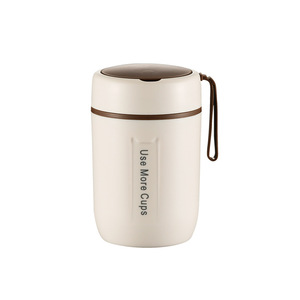 Termo portátil de acero inoxidable 304, vaso aislado y sellado para oficina, viajes, adultos y uso doméstico. - Product Image 3