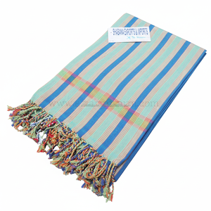 Diverses serviettes de plage Kikoy Kenyan GolfSarong Kikoy Serviettes faciles à plier Fabricants de serviettes Kikoy en Inde de haute qualité - Product Image 1