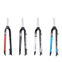 Fourche rigide pour VTT BOLANY, fourche avant à frein à disque pour vélos de 26'', 27,5'' et 29'', en alliage d'aluminium