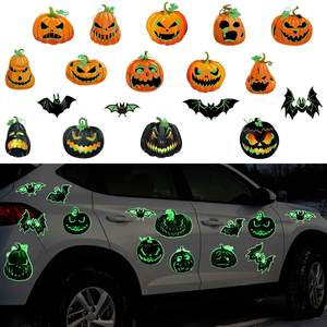 Decoraciones Populares para Fiestas de Halloween: Calabaza Brillante, Murciélago, Imán para Refrigerador, Calcomanía para Coche, Decoración para Buzón, para Comercio Transfronterizo - Product Image 4