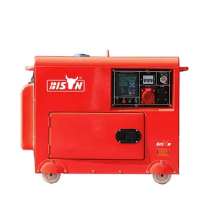 BISON Mini Sound Proof Diesel Generator 5Kw 5 KVa 188F 1/3 Phase Diesel Genset