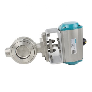 Vanne papillon pneumatique à double excentricité à double action pour les fluides gazeux pour les conduites de vapeur de tailles DN15 DN20 DN25 DN32 DN50 <span class=keywords><strong>DN65</strong></span> - Product Image 3