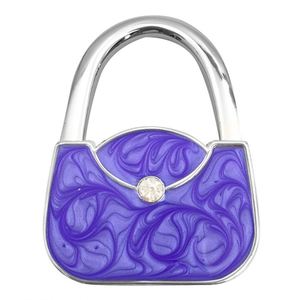 Bestseller Rose Handbag Shape Purse Hook Metal Foldable Table Hanger Portable <b>Bag</b> Holder Decorative Accessories Christmas <b>Gift</b> - Product Image 4