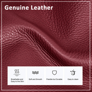 Bolso Tote de Cuero Genuino Resistente al Agua, Bolsos de Hombro para Mujer, Bolsos de Mano con Bordado y Compartimento para Portátil - Product Image 6
