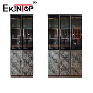 Librería <span class=keywords><strong>de</strong></span> Vidrio Ekintop, Estantería <span class=keywords><strong>de</strong></span> Metal <span class=keywords><strong>de</strong></span> Acero Inoxidable <span class=keywords><strong>con</strong></span> <span class=keywords><strong>Puertas</strong></span> <span class=keywords><strong>de</strong></span> Vidrio, Modelo para Sala <span class=keywords><strong>de</strong></span> Estar en Oferta - Product Image 2