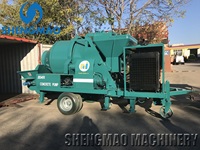 Mini bétonnière avec pompe diesel, pompe à béton automatique, pompes à béton, machines à béton, mélangeur à béton