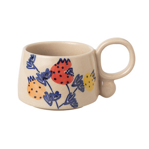Tasse en céramique de Chaozhou, design rétro avec fleurs peintes à la main, pour le thé de l'après-midi, usage général - Product Image 1