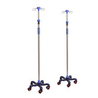 Vente en gros de supports d'infusion en acier inoxydable à bas prix, support à bouteilles mobile en fonte, support d'infusion pour hôpital, tige IV