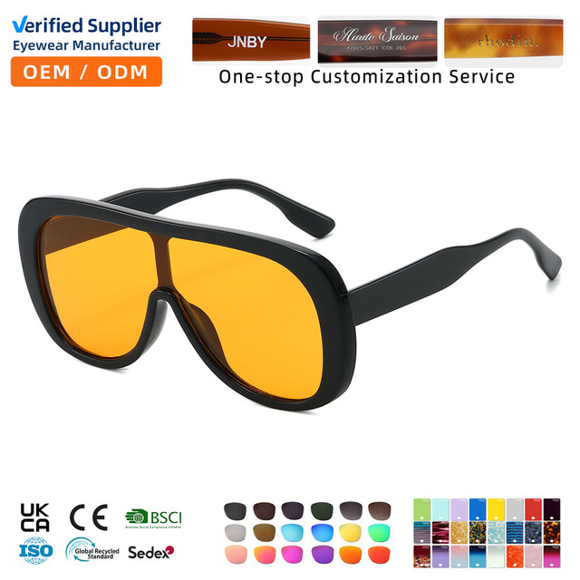 XY86069 Factory Price Flat Top Sunglasses UV400 Personalized Customization Bulk Shades Fashion Eyewear