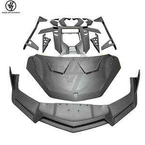 Nuevo Kit de Conversión de Carrocería de Fibra de Carbono Seca con Tejido Twill Brillante y Envasado al Vacío, Ajuste 1:1, para Cubierta de Motor y Parachoques de Lamborghini Revuelto - Product Image 1
