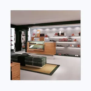 Luxe Schoen Winkel Displays Showroom Schoen Display Planken Voor Winkel Schoenen Display Wandplank Met Verlichting