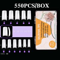 550 conseils faux ongles New Eden conseils artificiels faux ongles conception française Nail Art Extension demi-couverture manucure outil en gros