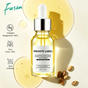 Suero de <span class=keywords><strong>Retinol</strong></span> de Marca Privada Antienvejecimiento, Venta al por Mayor, Bakuchiol, Reparación Nocturna, 30 ml, Síntesis de Colágeno Dérmico, Antiarrugas - Product Image 1