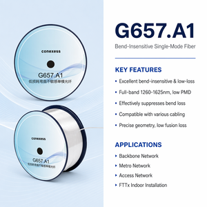 Bobine de fibre optique G657.<span class=keywords><strong>A1</strong></span> 1260nm 1620nm SM, fibre nue, <span class=keywords><strong>audit</strong></span> usine bienvenu, livraison rapide en 7 jours - Product Image 2