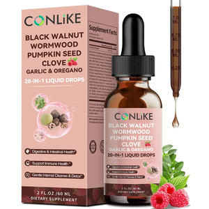 Suplementos Herbales OEM/ODM, Gotas Orales de Vitamina de Ajenjo y Nogal Negro, Tintura Natural Pura, Apoyo Inmunológico y Energía - Product Image 1