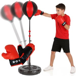 Set de Boxeo para Niños, Saco de Boxeo Inflable con Guantes, Altura Ajustable, Soporte Independiente, Juguete de Entrenamiento de Boxeo para Niños y Niñas - Product Image 1
