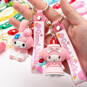 Vente en gros de porte-clés en PVC souple 2D et en caoutchouc de silicone 3D Anime, porte-clés en métal avec logo personnalisé, porte-clés promotionnels, mousquetons - Product Image 2