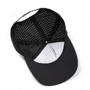 Casquette de baseball perforée à 5 panneaux découpée au laser, imperméable, style streetwear, pour le sport (Gorras Trucker Hat) - Vente en gros - Product Image 3