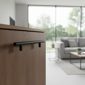 Vente en gros 160mm noir tiroir tirer poignée laiton et alliage poignée de porte pour armoires meubles placards armoires - Product Image 3