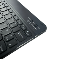 Clavier Tasso sans fil RGB rétroéclairé 78 touches mini rechargeable à commutateurs ciseaux USB 3.0 Type-C avec touches multimédias pour iPad Android CE