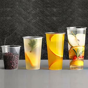Nuevos Vasos Desechables de Plástico PP Ecológicos de 90 mm, Populares, con Muestra Gratis, para Bebidas, Smoothies, Té de Burbujas, Jugos, Café - Product Image 3