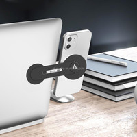 Yanchentian 360 support de support d'ordinateur portable rotatif support d'écran pour ordinateur portable en métal en aluminium Flexible pour voyage de calcul de téléphone portable