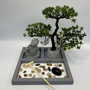 Statue de bouddha miniature en résine personnalisée décoration de la maison table <span class=keywords><strong>jardin</strong></span> <span class=keywords><strong>zen</strong></span> pour bureau - Product Image 2