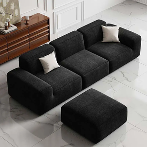 Juego de Sofás de Tela Modernos al por Mayor para Apartamentos y Centros Comerciales, Embalaje de Volumen Pequeño, Marca Privada - Product Image 3