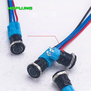 Waterproof 5V LED <b>Motherboard</b> <b>Computer</b> Power Buttons 50cm Wire 12mm 16mm 19mm 22mm Push Button Switches Momentary Black Metal 3A - Product Image 6