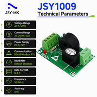 Module de compteur d'énergie monophasé AC JSY1009 50A avec CT intégré, transducteur de puissance RS485 Modbus RTU pour rack PDU intelligent